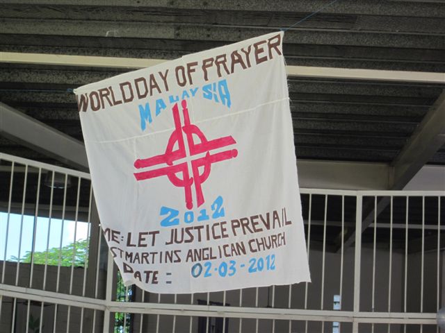 Banner at St Martin's